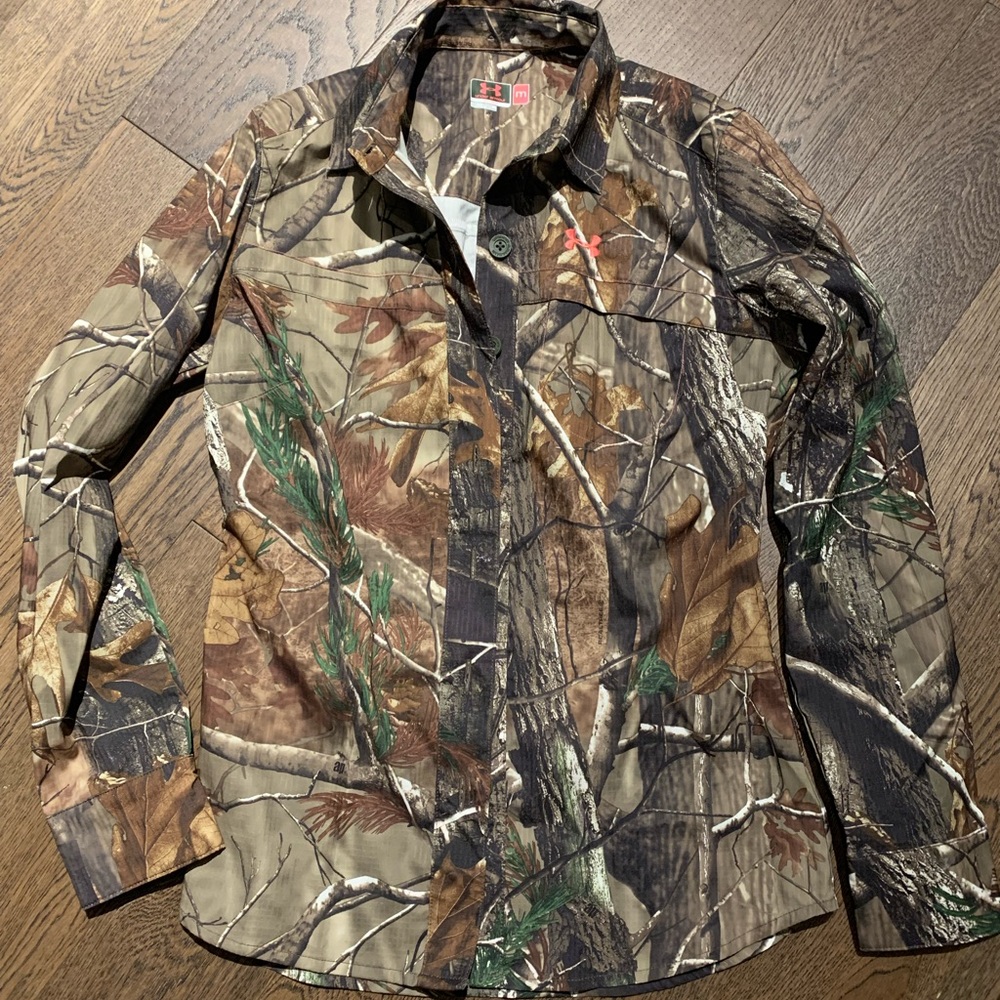 Under Armour Camouflage button up shirt